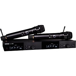 Shure SLXD24D/N8C Dual-Channel Digital Wireless Handheld Microphone System with Nexadyne 8/C Cardioid Capsules (G58: 470 t...