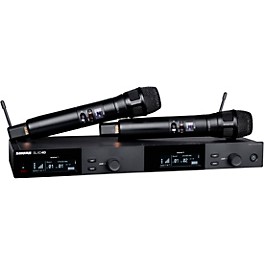 Shure SLXD24D/N8S Dual-Channel Digital Wireless Handheld Microphone System with Nexadyne 8/S Supercardioid ... Band J52 Black