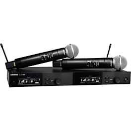 Shure SLXD24D/SM58 Dual-Channel Wireless Vocal Microphone System With SM58 Band G58
