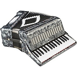Open Box SofiaMari SM-3232 32 Piano 32 Bass Accordion Level 1 Gray Pearl