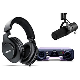 Shure SM7B Dynamic Microphone With Apogee Boom 2x2 USB-C Audio Interface Bundle