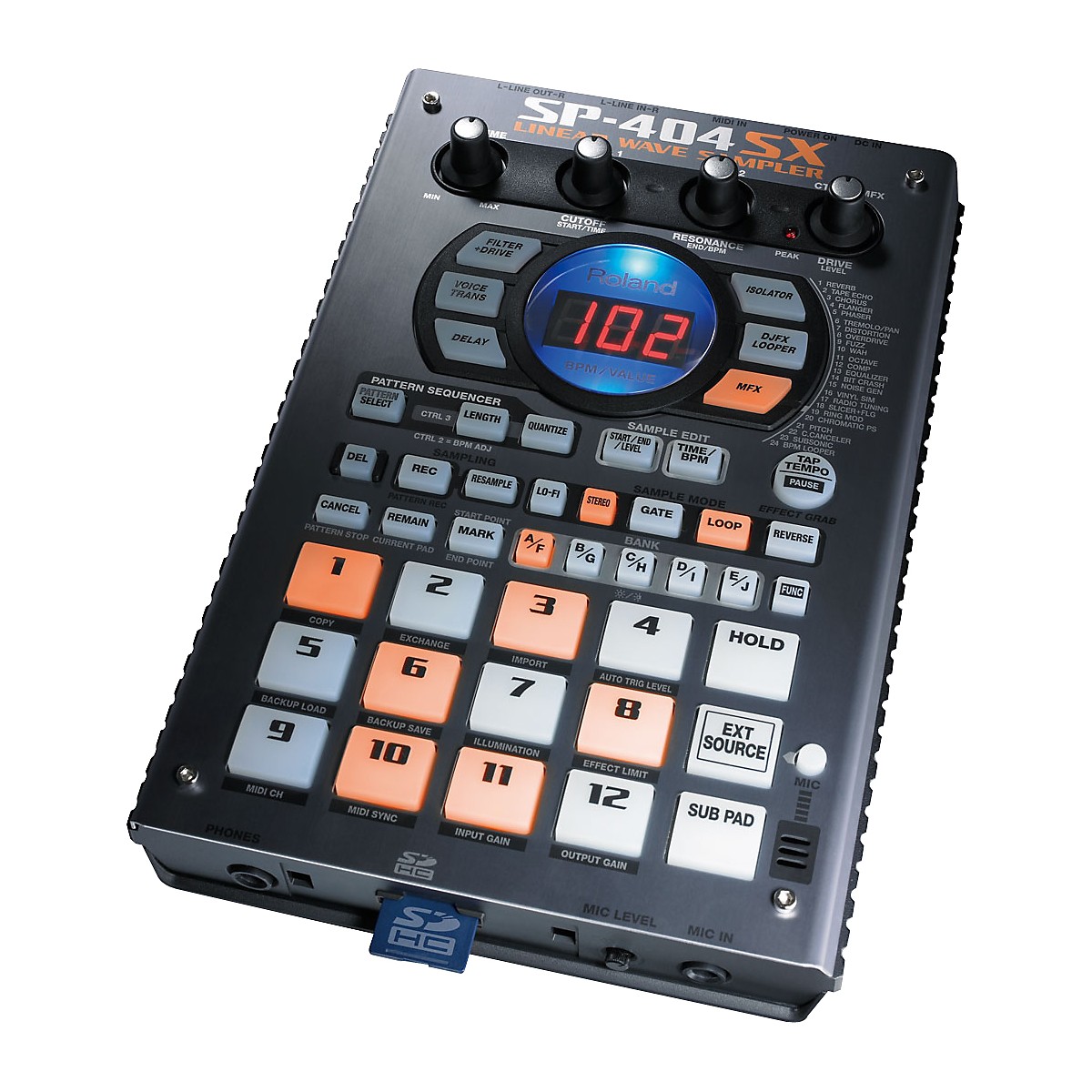 Roland Sp 404sx Portable Sampler With Effects Guitar Center