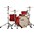 SONOR SQ1 3-Piece Shell Pack With 22" Bass Drum Hot Rod Red