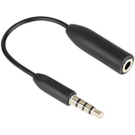 Saramonic SR-UC201 1/8" (3.5 mm) Female TRS Microphone Adapter Cable to 1/8" (3.5 mm) Male TRRS for iPhone, iPad, Android ...