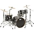 DW SSC Collectors Series 4-Piece Finish Ply Shell Pack With 22" Bass Drum Black Velvet Chrome Hardware
