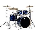 DW SSC Collectors Series 4-Piece Finish Ply Shell Pack With 22" Bass Drum Blue Moonstone Chrome Hardware