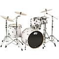 DW SSC Collectors Series 4-Piece Finish Ply Shell Pack With 22" Bass Drum Satin White Twisted Chrome Hardware