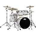 DW SSC Collectors Series 4-Piece Finish Ply Shell Pack With 22" Bass Drum White Crystal Chrome Hardware