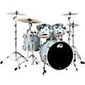 DW SSC Collectors Series 4-Piece Satin Oil Shell Pack With 22" Bass Drum Pale Blue Oyster Chrome Hardware