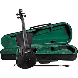 Cremona SV-75BK Premier Novice Series Sparkling Black Violin Outfit