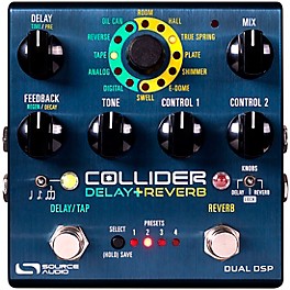 Open Box Source Audio Sa263 Collider Stereo Delay Reverb Effects Pedal Level 1