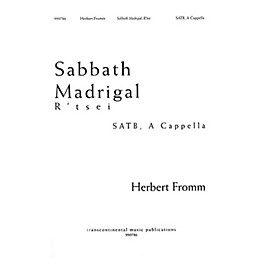 Transcontinental Music Sabbath Madrigal SATB composed by Herbert Fromm
