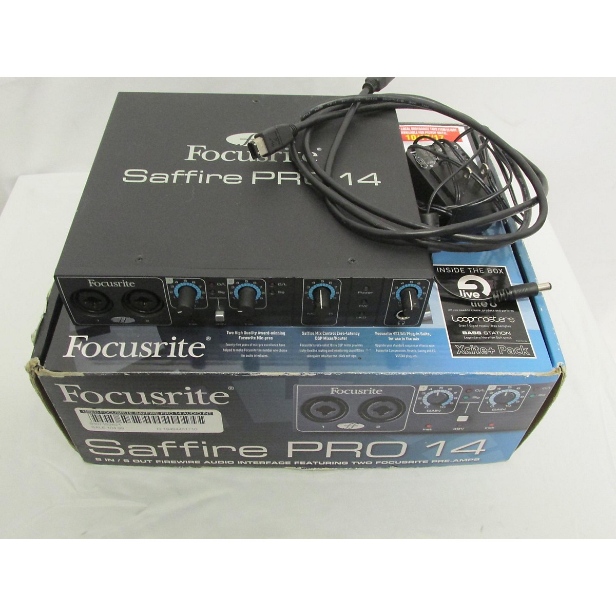 Как подключить focusrite saffire pro 14 через usb