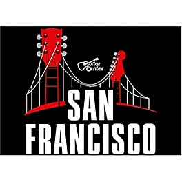 Guitar Center San Francisco Guitar Bridge Graphic Magnet