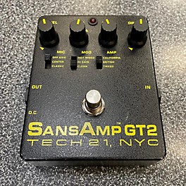 Used Tech 21 Sansamp GT2 Tube Amp Emulator Effect Pedal