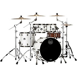 Mapex Saturn Evolution Classic Birch 4-Piece Shell Pack With 22" Bass Drum Polar White