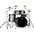 Mapex Saturn Evolution Rock Maple 4-Piece Shell Pack With 22" Bass Drum Gun Metal Grey