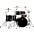 Mapex Saturn Evolution Workhorse Birch 5-Piece Shell Pack With 22" Bass Drum Piano Black