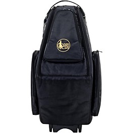 Gard Saxophone Wheelie Bag, Synthetic With Leather Trim Fits Both Tenor and Soprano