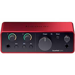 Open Box Focusrite Scarlett Solo USB-C Audio Interface (Gen 4)