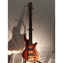 Used Schecter Guitar Research Schecter Guitar Research Stiletto Studio-5 Bass Satin Honey Electric Bass Guitar