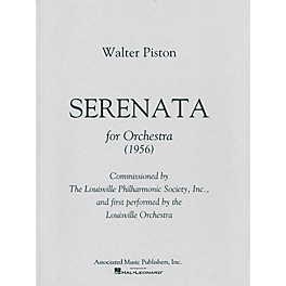 Associated Serenata (Full Score) Study Score Series Composed by Walter Piston