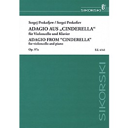 Sikorski Sergei Prokofiev - Adagio from Cinderella, Op. 97a (Violoncello and Piano) String Series Softcover