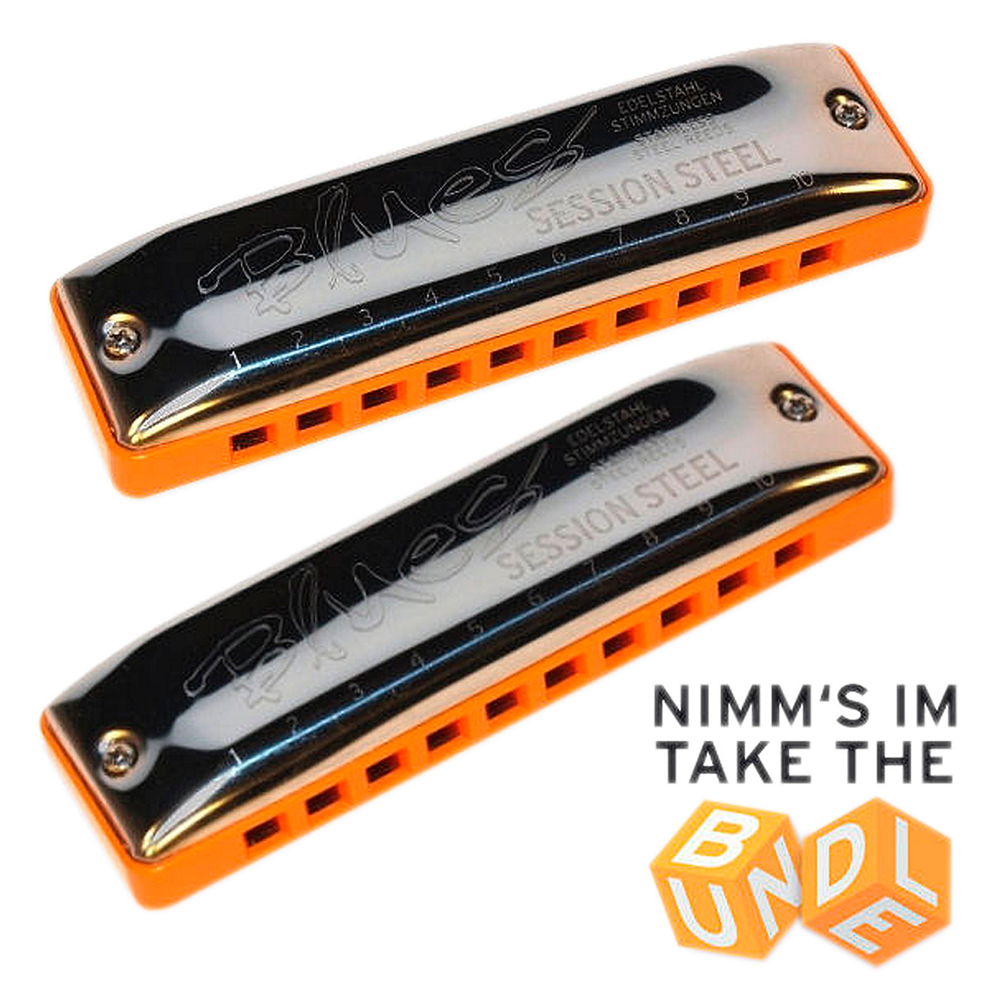 SEYDEL Set of 5 SESSION STEEL Harmonica and Softcase Guitar Center