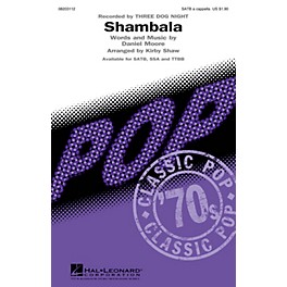 Hal Leonard Shambala SATB a cappella by Three Dog Night arranged by Kirby Shaw