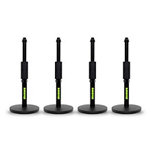 Shure Shure Round 6" Base Desktop Mic Stand With Standard Height-Adjustable Twist Clutch 4-Pack