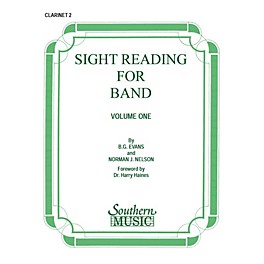 Southern Sight Reading for Band, Book 1 (Clarinet 2) Southern Music Series Composed by Billy Evans