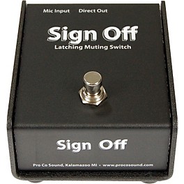 Open Box ProCo Sign Off Latching Muting Switch for Microphones