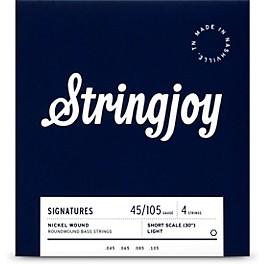 Stringjoy Signatures 4 String Short Scale Nickel Wound Bass Guitar Strings
