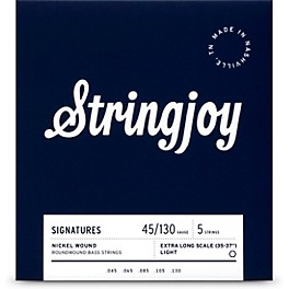 Stringjoy Signatures 5 String Extra Long Scale Nickel Wound Bass Guitar Strings