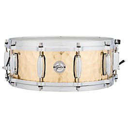 Gretsch Drums Silver Series Hammered Brass Snare Drum 14 x 5