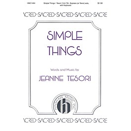Hinshaw Music Simple Things SATB composed by Jeanine Tesori
