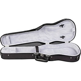 Bobelock Slim Shaped Woodshell Violin Case 3/4 Size Black Exterior, Gray Interior