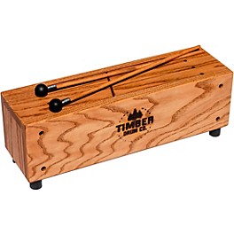 Open Box Timber Drum Company Slit Tongue Log Drum with Mallets