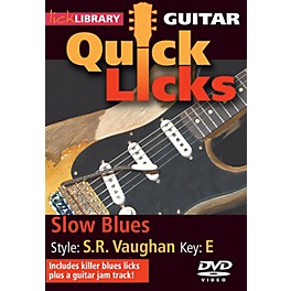 Licklibrary Slow Blues - Quick Licks (Style: Stevie Ray Vaughan; Key: E) Lick Library Series DVD by Jamie Humphries