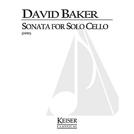 Lauren Keiser Music Publishing Sonata for Solo Cello LKM Music Series Composed by David Baker