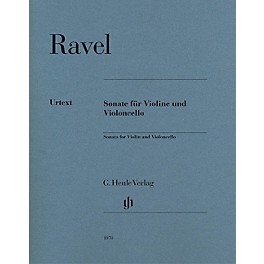 G. Henle Verlag Sonata for Violin and Violoncello Henle Music Folios Series Softcover Composed by Maurice Ravel