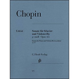 G. Henle Verlag Sonata for Violoncello and Piano G minor Op. 65 By Chopin