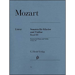 G. Henle Verlag Sonatas for Piano and Violin - Volume III By Mozart