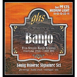 GHS Sonny Osborne Signature Banjo Strings Medium Light