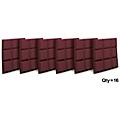 Auralex SonoFlat 2'x2'x2" Grid Panels 16-Pack Burgundy