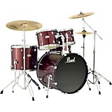 Soundcheck Complete 5-pc. Drum Set with Hardware and Zildjian Planet Z Cymbals Wine Red