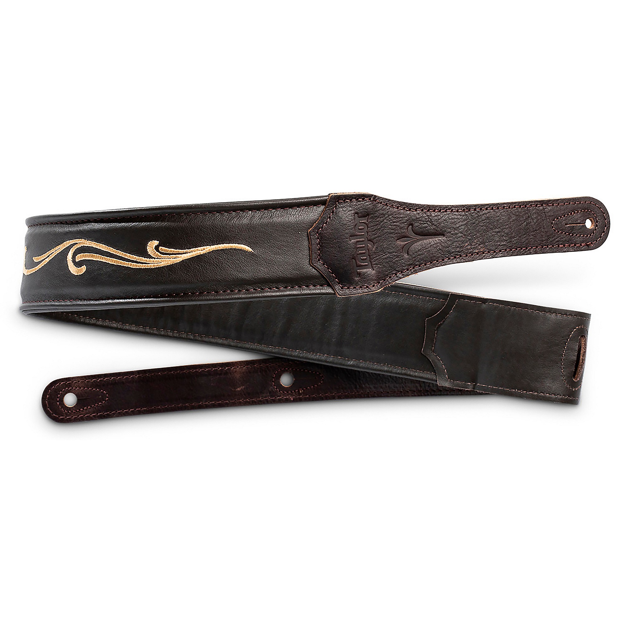 Taylor Spring Vine Leather Guitar Strap Chocolate Brown 2.5 in. Guitar Center
