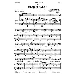 Novello Stable Carol SSA Composed by Vaughan Meakins