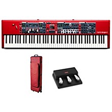 Nord Stage 4 88-Key Keyboard With Nord Soft Case and Triple Pedal