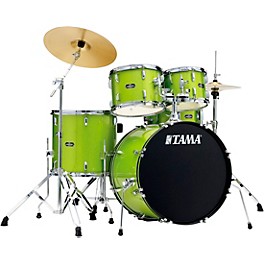 TAMA Stagestar 5-Piece Complete Drum Set With 22" Bass Drum Lime Green Sparkle